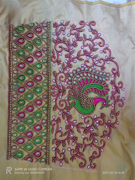 Pin By Arunachalam On Ariorke Hand Beaded Embroidery Simple