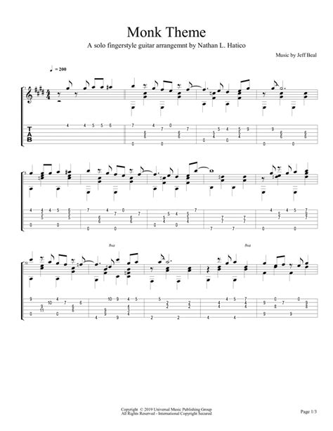 Jeff Beal Monk Theme Sheet Music Clarinet Deals | head.hesge.ch