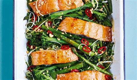 Quick Salmon Traybake Easy Midweek Meal Recipe