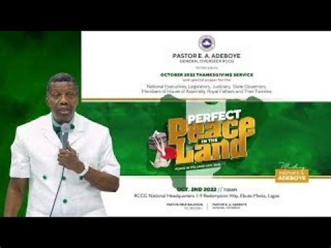 THANKSGIVING SERVICE RCCG OCTOBER 2022 YouTube