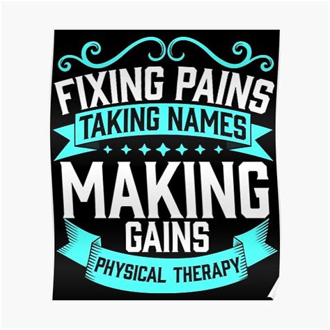 Funny Physical Therapy Gift PT Therapist Month Product Poster For