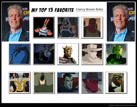 My Top 13 Clancy Brown Roles By Ajpokeman On Deviantart