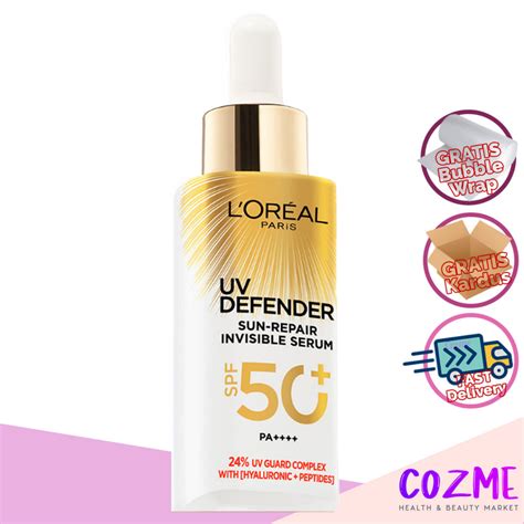 Jual Loreal Paris Uv Defender Sun Repair Invisible Serum Spf Pa