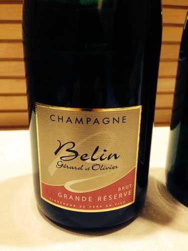 Belin Gerard Et Olivier Brut Grande Reserve Champagne Vivino Us