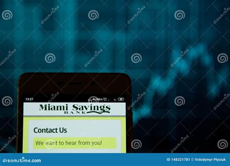 Miami Savings Bank Logo on the Smartphone Editorial Photo - Image of ...