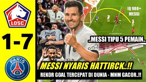 Messi Pimpin PESTA GOAL PSG Nyaris Hattrick Mbappe 3 Goal Neymar