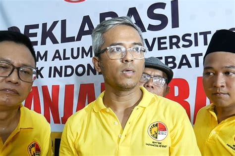 Sejumlah Alumni Ui Deklarasi Dukung Ganjar Pranowo Di Pilpres 2024