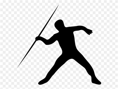 Javelin Throw Silhouette Clip Art - Throw Clipart - FlyClipart