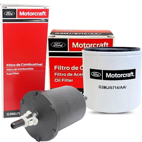 Kit Filtros De Óleo E Combustível Original Ford Motorcraft New Fiesta