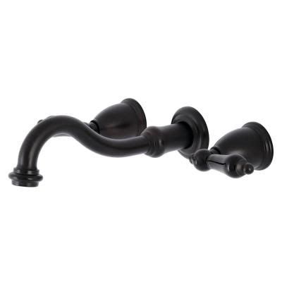 Kingston Brass Duchess 2 Handle Wall Mount Bathroom Faucet In Oil