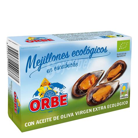 Orbe Mejillones En Escabeche En Aceite De Oliva Virgen Extra Ecol Gicos