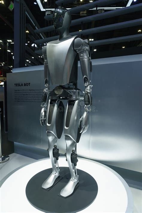 Tesla Humanoid Robot Optimus On Display Editorial Image Image Of