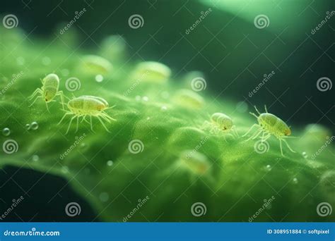 Colony Of Spider Mites Parasites Pest On Crop Stock Illustration Illustration Of Green Garden