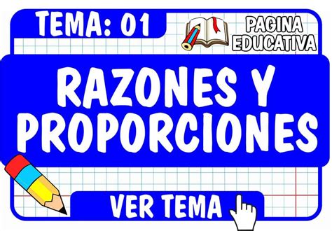 Razones Y Proporciones Formulas Y Ejercicios