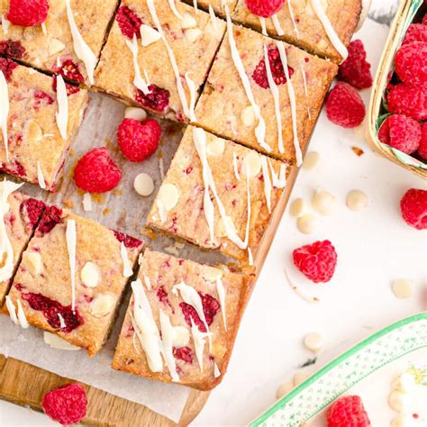 Raspberry White Chocolate Blondies Sweet Tea And Sprinkles