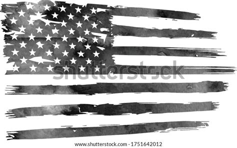 Watercolor Flag America Usa Flag Stock Vector Royalty Free 1751642012 Shutterstock