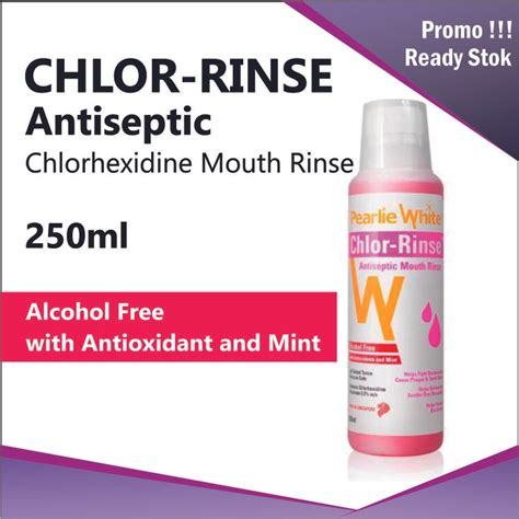 Jual Pearlie White Chlor Rinse Antiseptic Mouth Rinse Kumur Mulut