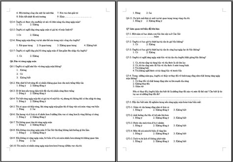 Excerpt Of The Socio Economic Questionnaire For Household Surveying