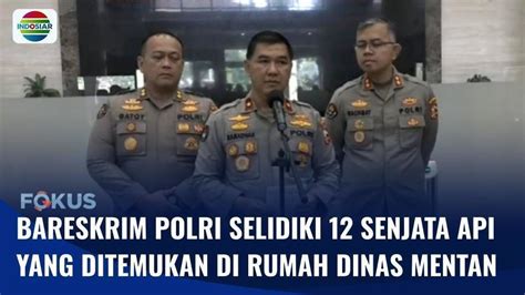 Bareskrim Polri Ambil Alih Penyelidikan Senjata Api Yang Ditemukan Di