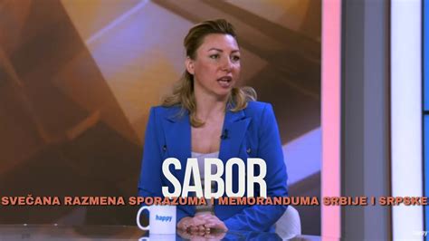 Ministarka Tatjana Macura Svesrpski Sabor I Svecana Razmena Sporazuma