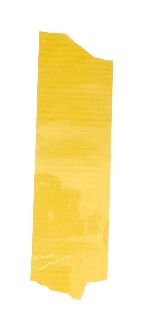 yellow tapes on transparent background png file. torn yellow sticky tape, adhesive pieces ...