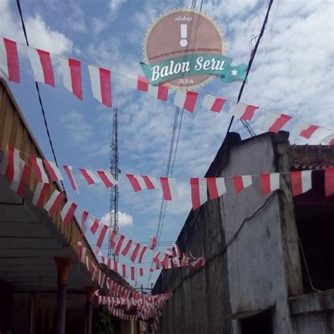 Jual Bendera Merah Putih Tali Umbul Umbul Hut Plastik