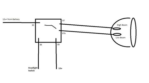 Headlight Wiring Diagram With Relay - Circuit Diagram