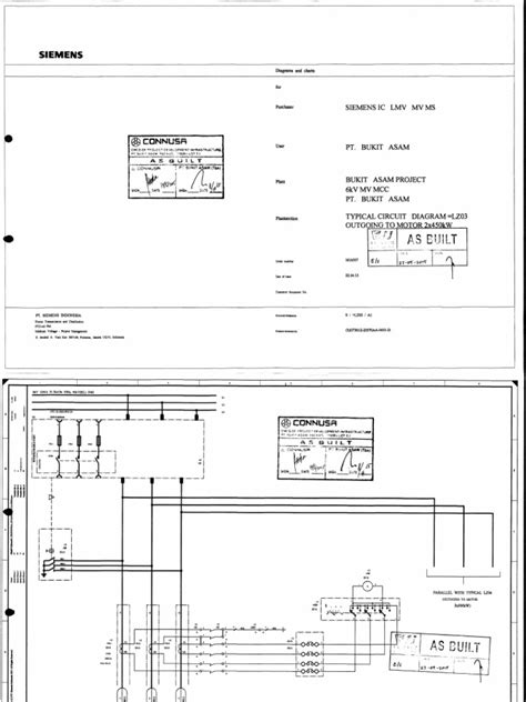 1 Mv Schematic Diagram 6kv Switchgear Mcc Substation Pdf