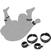 Amazon Sex Bondage Bdsm Kit Bed Restraints Set With Handcuffs Neck To Thigh Ankle
