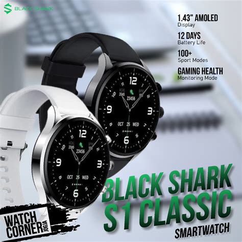 Jual Black Shark Smartwatch S Classic Amoled Display Enc Bluetooth