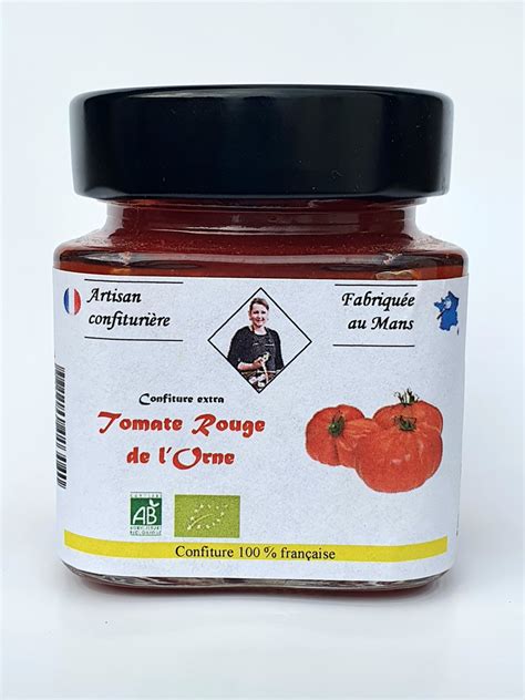 Confiture Extra Tomates Rouges Orne 180g 180 G La Ferme De La