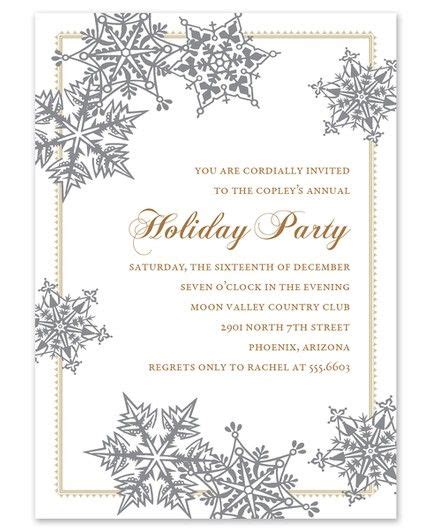 Snowflakes Invitation | Snowflake invitations, Holiday cards, Holiday ...