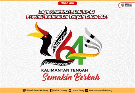 Logo Resmi Hari Jadi Ke 64 Provinsi Kalimantan Tengah Tahun 2021