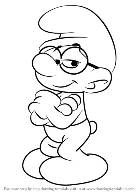 Brainy Smurf Coloring Pages Free The Smurfs Coloring Pages Printables