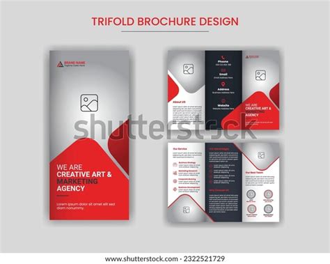 Brochure Threefold Template Royalty Free Images Stock Photos