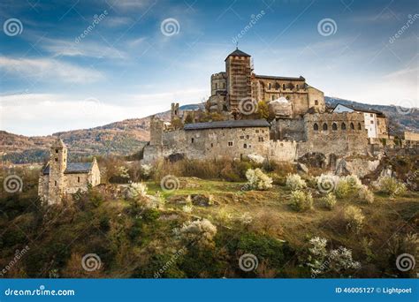 Sion, Switzerland - Valere Castle Stock Image - Image: 46005127