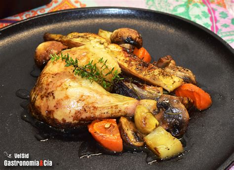 Pollo Al Horno Con Sus Verduras Asadas Receta F Cil Para Comer Sano Y