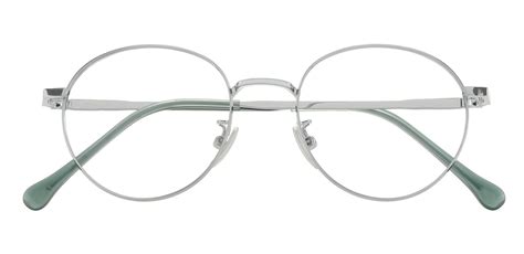 Cece Round Prescription Glasses Silver Womens Eyeglasses Payne