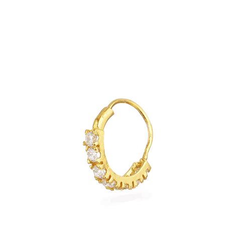 Indian Real Gold Nose Rings PureJewels UK