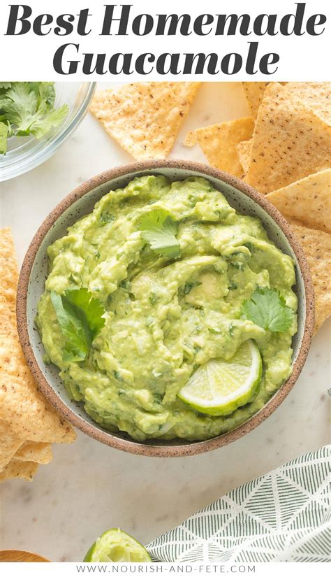 The Perfect Guacamole Recipe Nourish And Fete