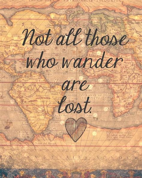 Not All Those Who Wander Are Lost Printable Etsy