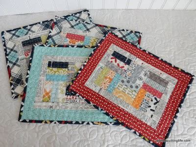 Charm Pack Patchwork Placemats Tutorial A Quilting Life