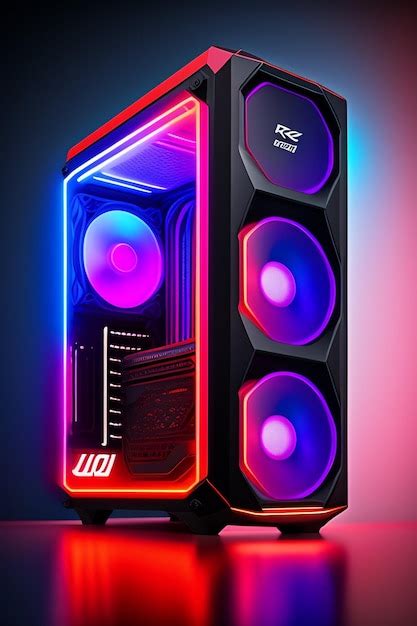 Premium Photo | RGB gaming PC