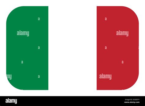 Bandera de Italia Símbolo nacional italiano en colores oficiales