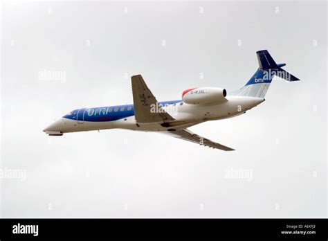 Embraer Emb 145ep Taking Off From Leeds Bradford Airport West Yorkshire