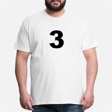 Number 3 Three Mens Premium T Shirt Spreadshirt