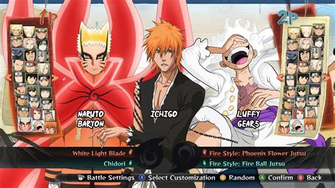 Naruto Baryon Ichigo And Luffy Gear 5 Naruto Storm 4 Mod Youtube