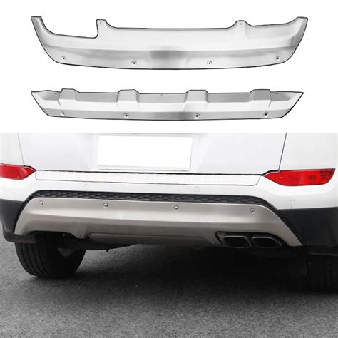 Front Rear Skid Plate Fit Hyundai Tucson 2015 2018 Bumper Board Guard