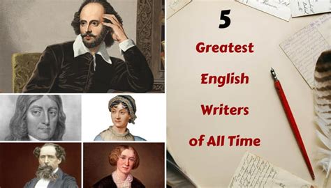 Top Five Influential English Writer of Literary History