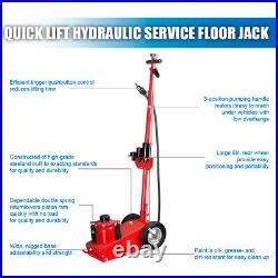 Quick Lift Air Hydraulic Service Floor Jack Durable Heavy Duty